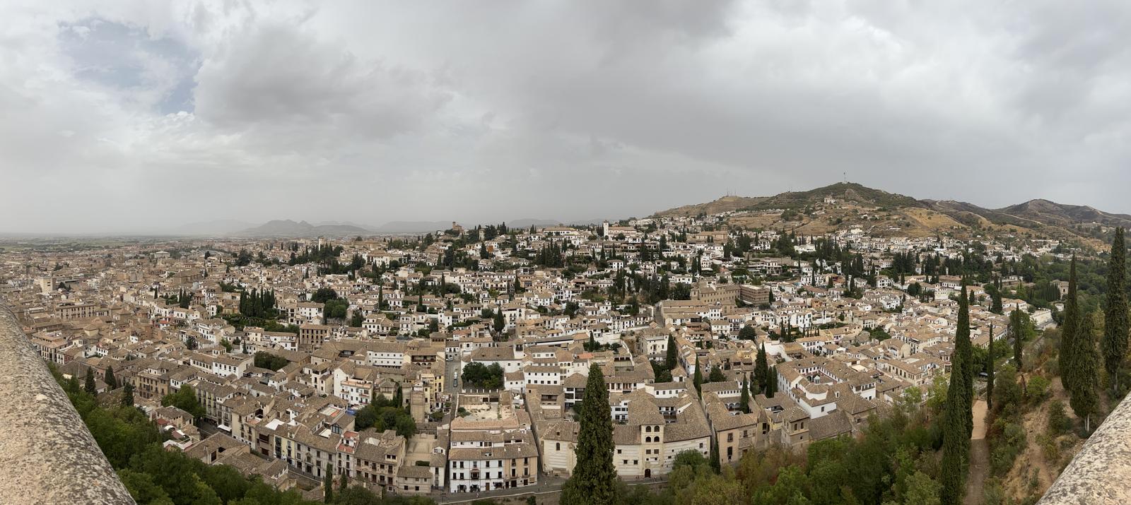 Vista panorâmica de uma cidade histórica